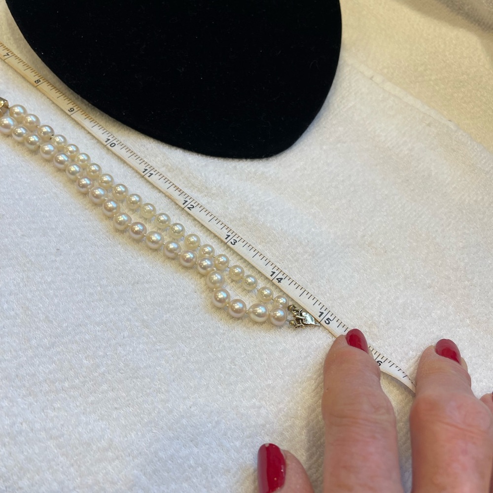 Vintage 14k gold diamond pearl amethyst necklace - Picture 6 of 16